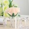 4 Clear Square Acrylic Dinner NAPKIN RINGS Mini Flower Holders Party Decorations